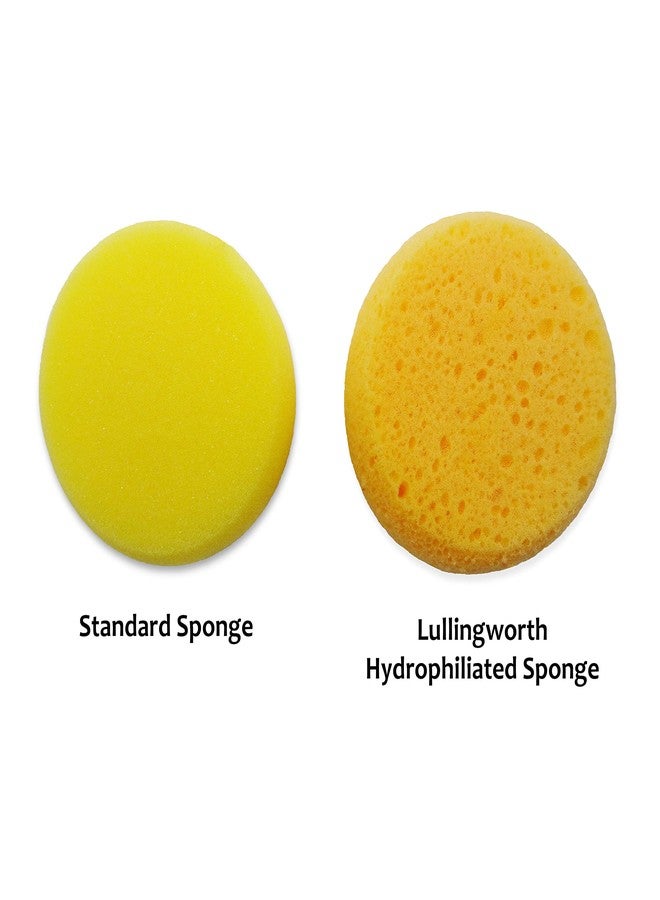 Lullingworth® Premium Hydrophilated Synthetic Sponges 6 pc Variety Pack with Superior Absorbency, Water Flow. Holds More Paint, applies Smoother, and outperforms Standard Low-Absorbency Craft sponges - Image 2
