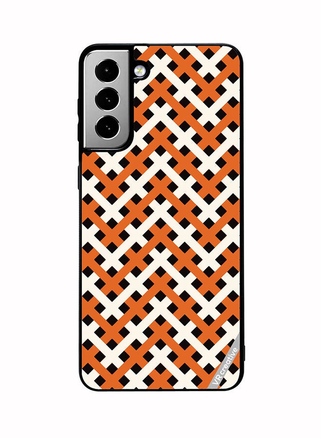 VR CREATIVE Protective Case Cover For Samsung Galaxy S21 FE 5G Texture Design Multicolour - Image 1