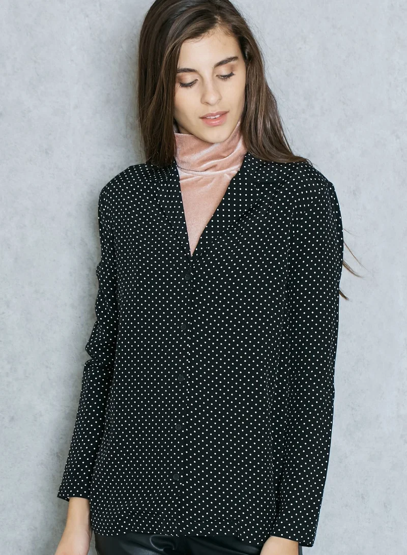 TOPSHOP Polka Dot Shirt