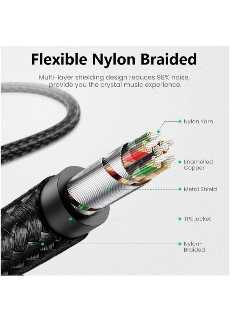 ELTRAZONE - aux  Cord for iPhone Apple MFi Certified esbeecables Lightning to 3.5mm Aux Cable for Car Compatible with iPhone 12 11 XS XR X 8 7 6 iPad - Image 1