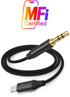aux  Cord for iPhone Apple MFi Certified esbeecables Lightning to 3.5mm Aux Cable for Car Compatible with iPhone 12 11 XS XR X 8 7 6 iPad