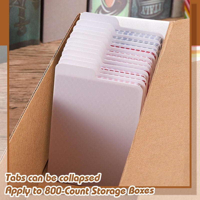 Lewtemi White Trading Card Dividers Plastic Card Separators Organizer for Sport Game Business Storage, 2.6 x 3.8 Inch/ 66 x 97 mm(50 Pieces) - Image 5