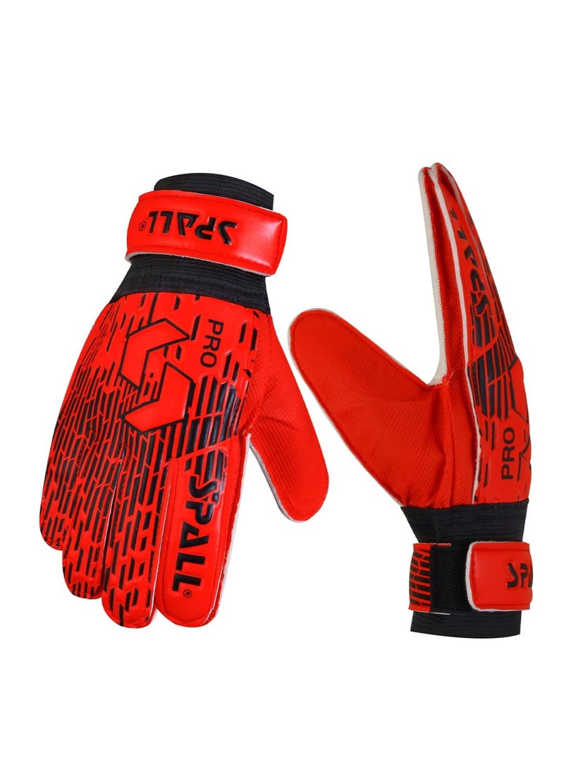 Spall Kids Goalkeeper Gloves with Adjustable Wrist Strap – Pro Soccer Goalie Gloves with Strong Grip and Wrist Support for Football Training and Matches - Image 2