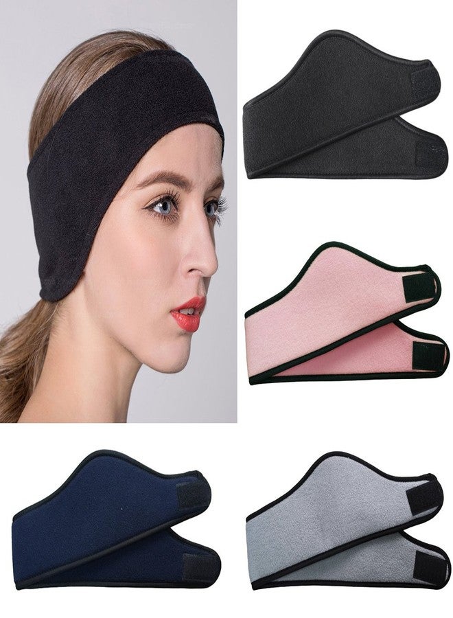 Fansport Men's Headband Sports Sweatband Polar Fleece Ear Warmer Headband Fitness Running Cycling One Size Light Grey - Image 2