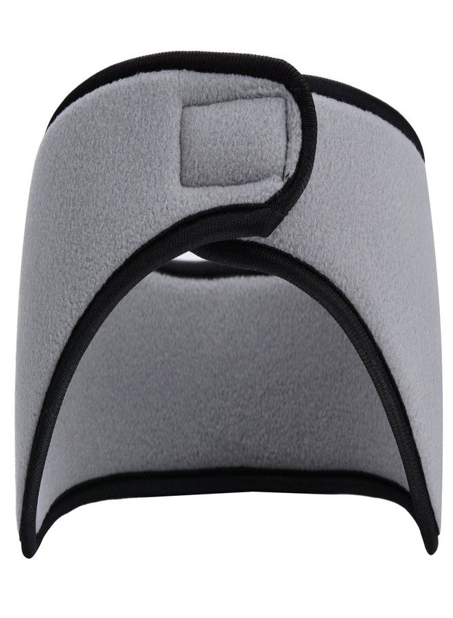 Fansport Men's Headband Sports Sweatband Polar Fleece Ear Warmer Headband Fitness Running Cycling One Size Light Grey - Image 4