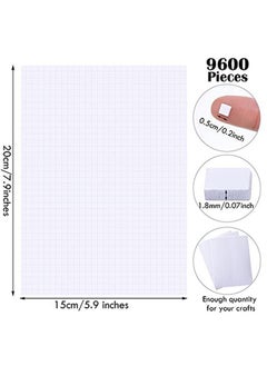 Zonon 9600 Pieces Foam Dots Squares Mini 3D Pop Foam Square Mount 0.2 Inch Dualadhesive Foam Mount For Shaker Cards Scrapbook Diy Crafts Office Supplies 0.07 Inch Thick  - Image 3