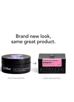 BluMaan BluMaan Fifth Sample Men's Styling Mask Pomade - Low Shine, High Hold | All Hair Types | Water Based | Easy To Wash - Ideal for Quiffs, Pompadours, Ducktails & Slick Back Looks - 2.5 oz  - Image 2
