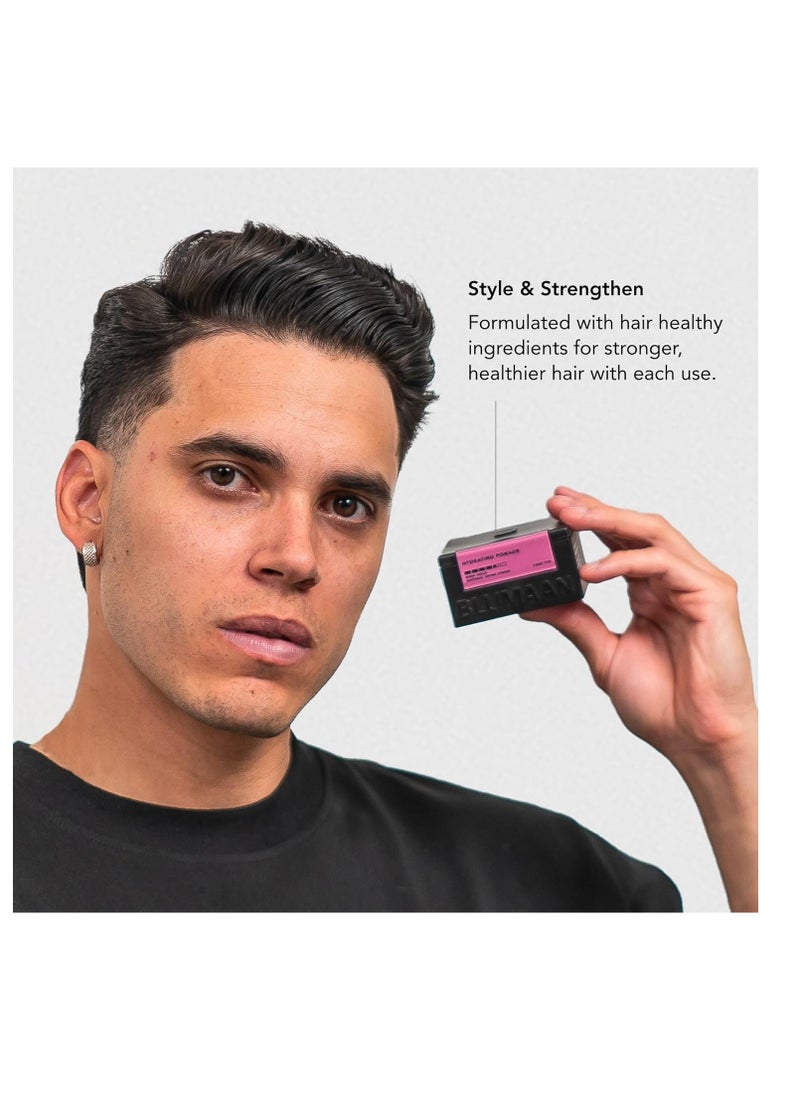 BluMaan - BluMaan Fifth Sample Men's Styling Mask Pomade - Low Shine, High Hold | All Hair Types | Water Based | Easy To Wash - Ideal for Quiffs, Pompadours, Ducktails & Slick Back Looks - 2.5 oz - Image 1