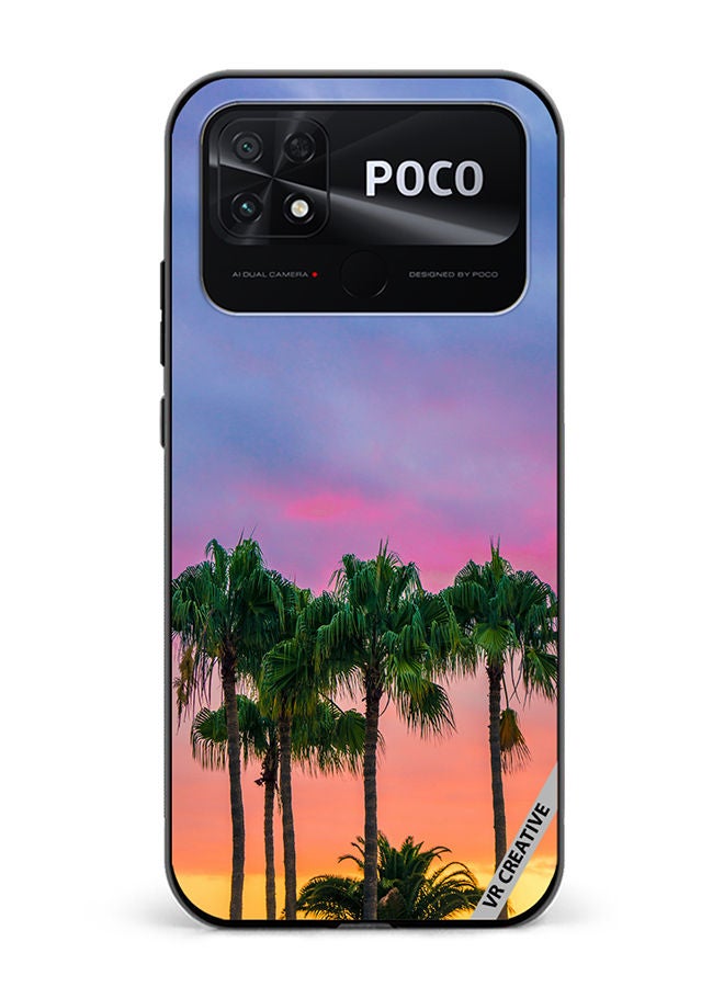 VR CREATIVE Protective Case Cover For Xiaomi Poco C40 Summer Eve Design Multicolour - Image 1