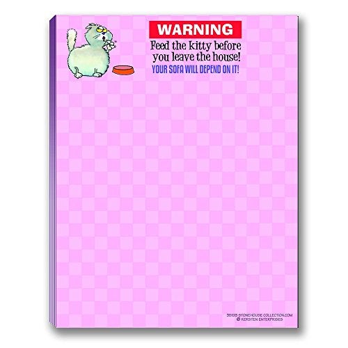 Stonehouse Collection Funny Cat Theme Pads - Assortment #2-4 Assorted Kitty Note Pads - Cat Gifts for cat Lovers - Image 4
