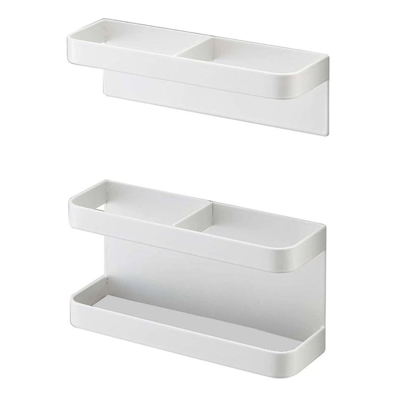 Magnetic Umbrella Stand No Punching Height Adjusting Wall Mounted Umbrella Holder Rack for Hotel Hallway White - Image 1