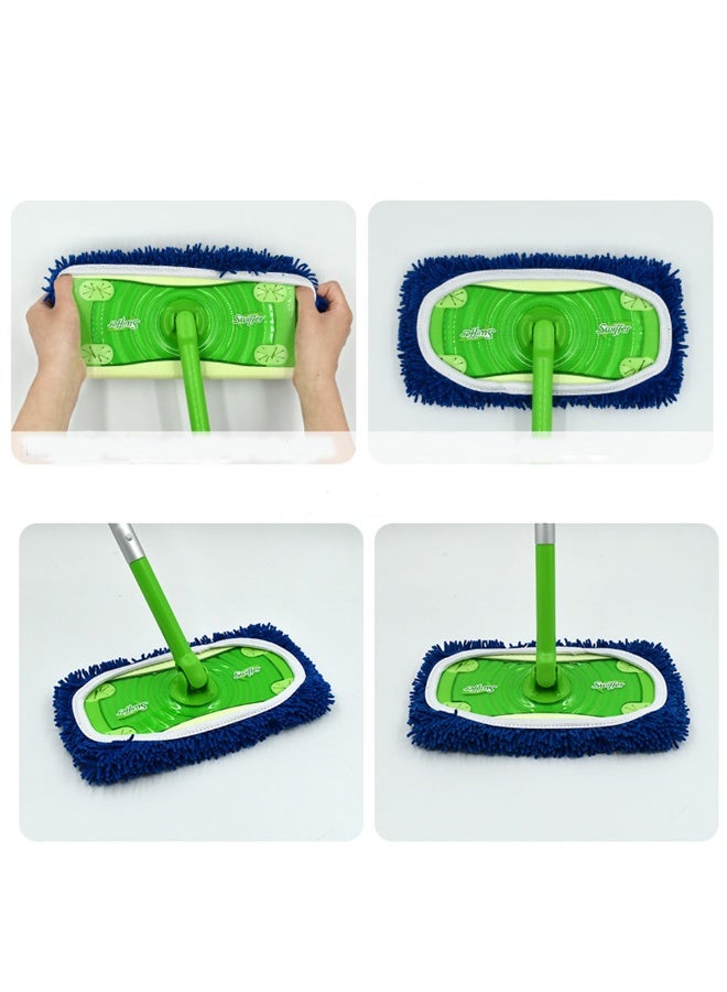 Reusable Mop Pads Refill Compatible with Swiffer Sweeper 10inch Flat Mop, Microfiber Wet Mopping Cloths for Floor Cleaning , Ideal for Home Cleaning Washable Floor (4) - Image 2