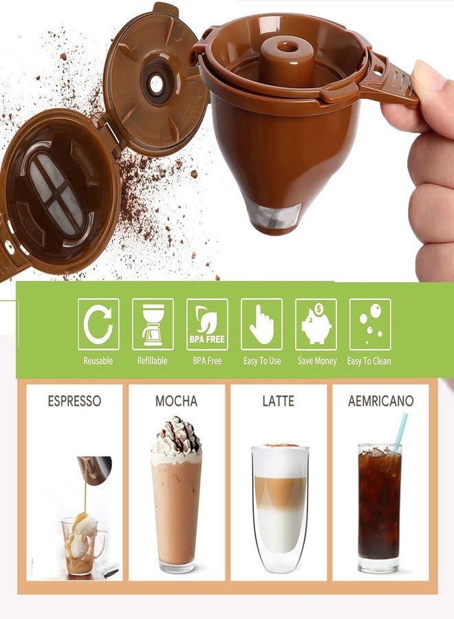 Sesama 2-Pack Single Serve Ground coffee Brew Basket for Hamiltion FlexBrew Coffee Maker Models 49974 49975 49976 49979 49957 49954 49947 49940 49950 49966 49968 Filter Accessories - Image 4