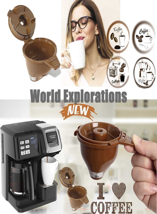Sesama 2-Pack Single Serve Ground coffee Brew Basket for Hamiltion FlexBrew Coffee Maker Models 49974 49975 49976 49979 49957 49954 49947 49940 49950 49966 49968 Filter Accessories - Image 3