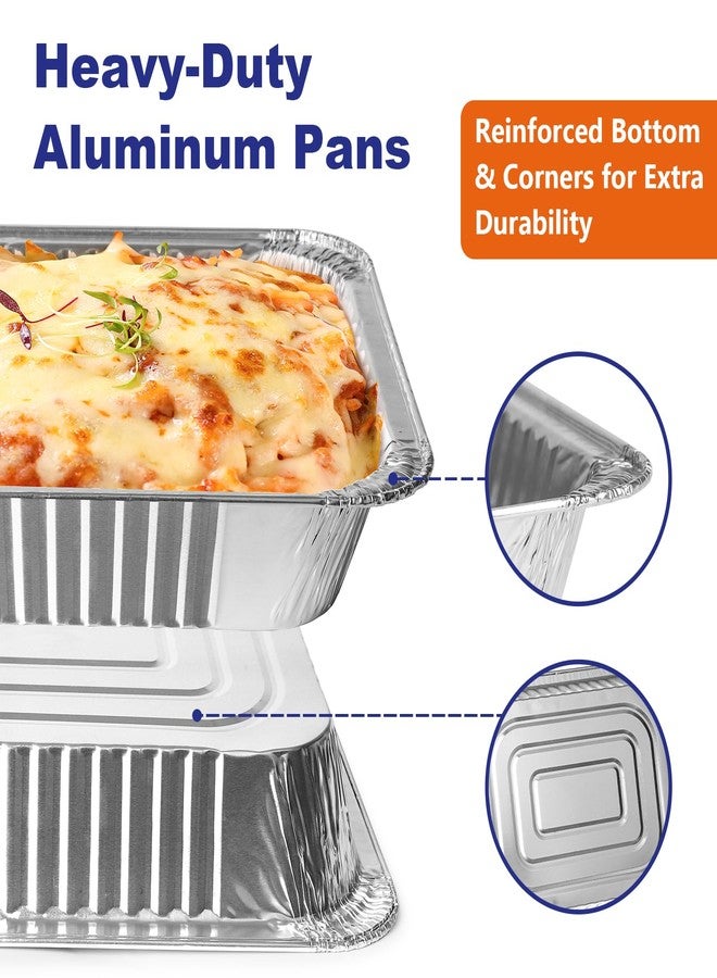 Alfolic 9x13 Aluminum Pans Disposable, 30 Pack Large Tin Foil Pans, Heavy Duty Aluminum Trays for Baking, Cooking, Turkey - Parties, Thanksgiving, Christmas - Image 5