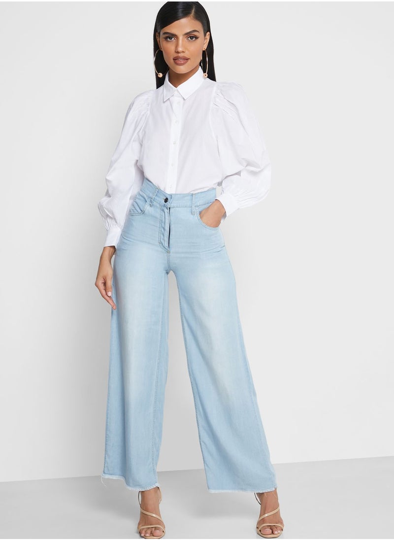Desert Cove Denim Culottes  - Image 1