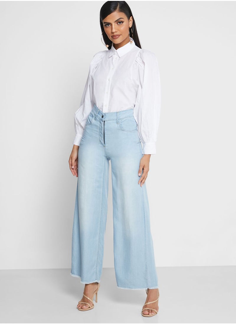 Desert Cove Denim Culottes  - Image 5