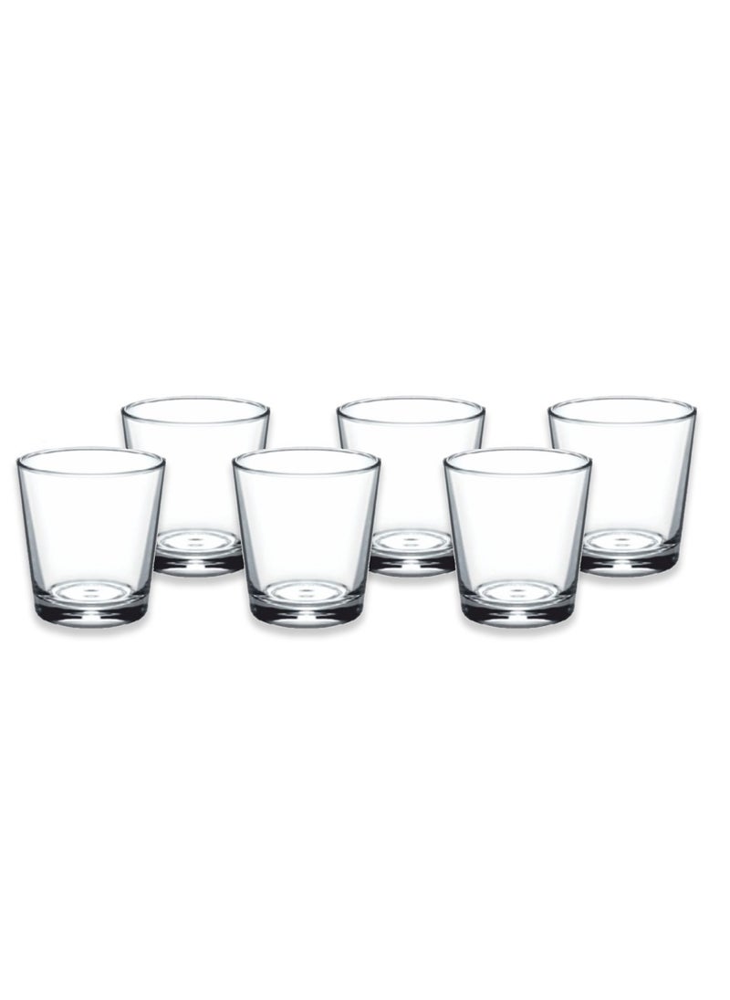 Homesmiths - Homesmiths 50ML Shot Glass, Best suitable for beverages, Barware, made of durable ceramic. Set of 6 - Image 1