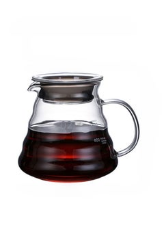 RANK V60 Coffee Server Heat Resistant Glass Pot Pour Over Coffee Tea Server Kettle Coffee Maker Clear 600ml  - Image 2