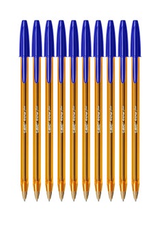 Bic 10-Piece Cristal Fine 0.8mm Tip Ballpoint Pen Blue Ink  - Image 1