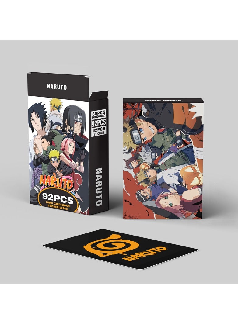 Generic 92 Pcs Anime Naruto Lomo Cards and Stickers  - Image 2