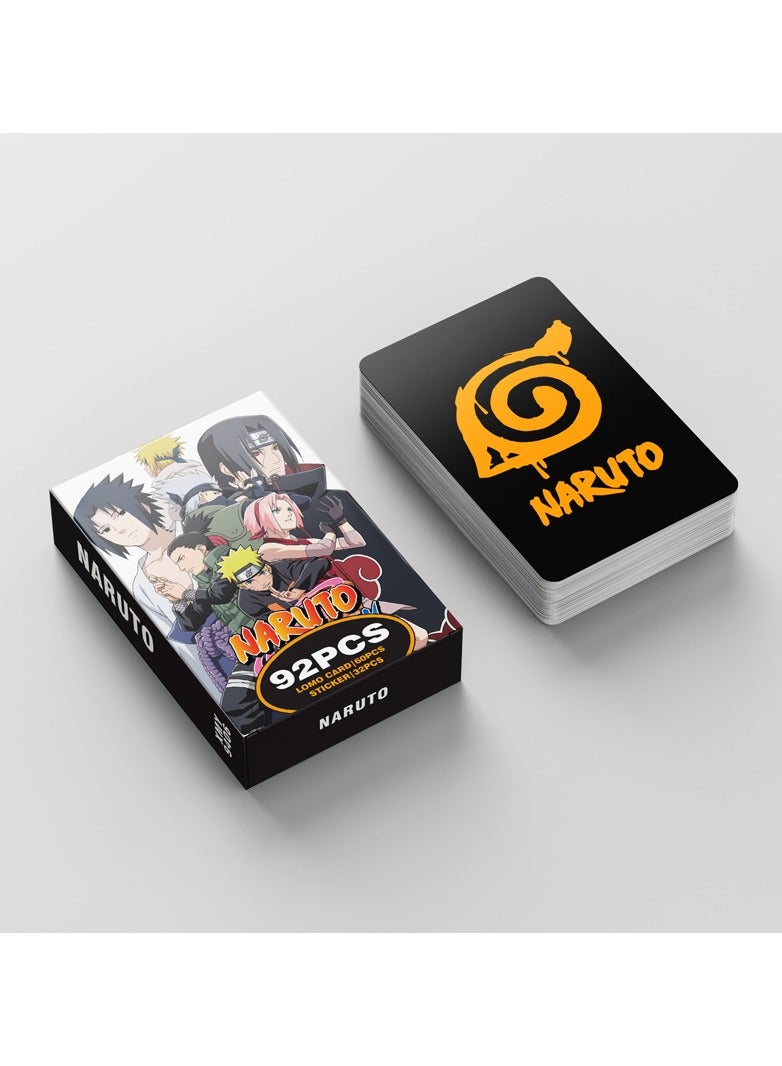 Generic 92 Pcs Anime Naruto Lomo Cards and Stickers  - Image 3