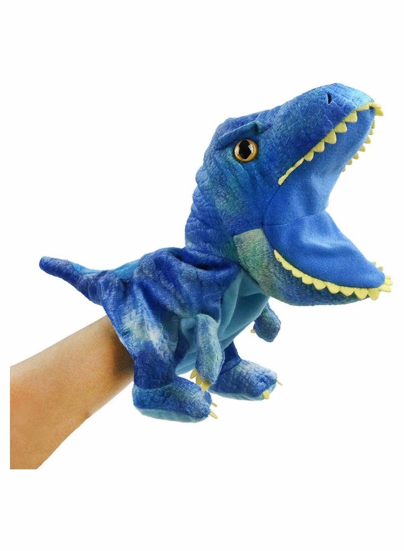 NIBEMINENT Dinosaur Hand Puppets, T-rex Stuffed Animal Cute Soft Plush Toy - Image 1