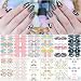 winthrop 12 Sheets Easter Nail Wraps Full Stickers Nail Polish Strips DIY SelfAdhesive Nail Art Decals Color Easter Eggs Bunny Rabbit Pattern Party Decor with 2 Pcs Nail Files 168 Pieces - Image 2