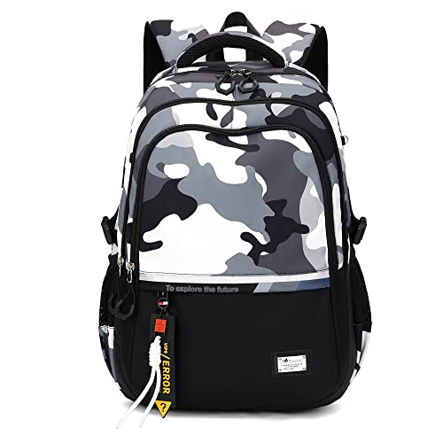 Armbq Camouflage Kids School Backpack for Boys Camo Casual Bookbags Elementary Middle School Bag Teens Travel Backpack - Image 1