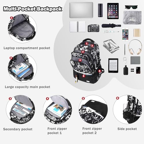 Armbq Camouflage Kids School Backpack for Boys Camo Casual Bookbags Elementary Middle School Bag Teens Travel Backpack - Image 3