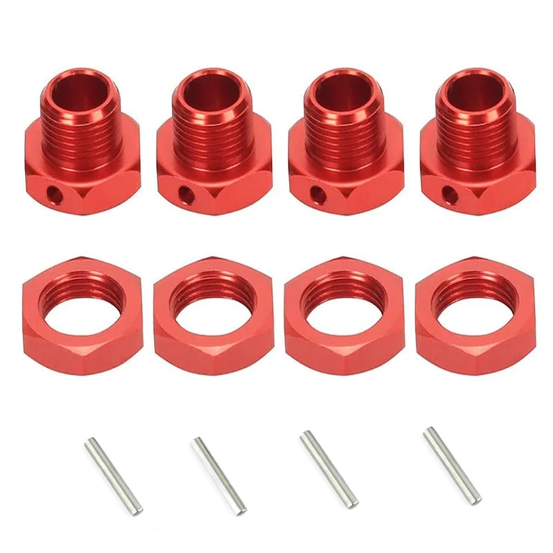 UURCSKY Aluminum 17mm Hex Wheel Nuts Adapter for Arrma 6s BLX Infraction Limitless Mojave Typhon hopups Upgrade Parts 4 pcsSetGreen - Image 2