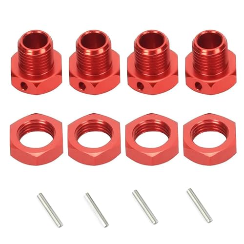 UURCSKY Aluminum 17mm Hex Wheel Nuts Adapter for Arrma 6s BLX Infraction Limitless Mojave Typhon hopups Upgrade Parts 4 pcsSetGreen - Image 1