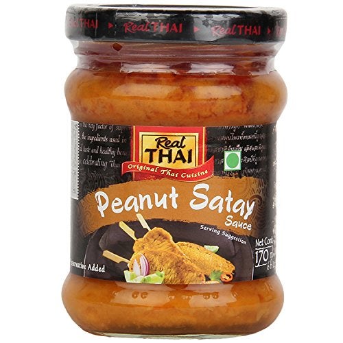 Real THAI Original Thai Cuisine Peanut Satay Sauce, 5.75 oz ℮ 170 ml - Image 1