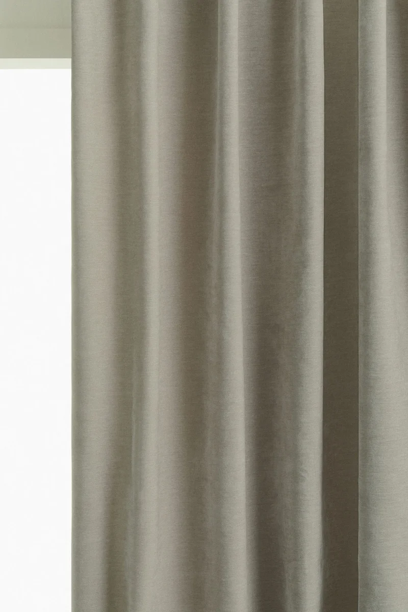 H&M 2-pack chenille curtain lengths