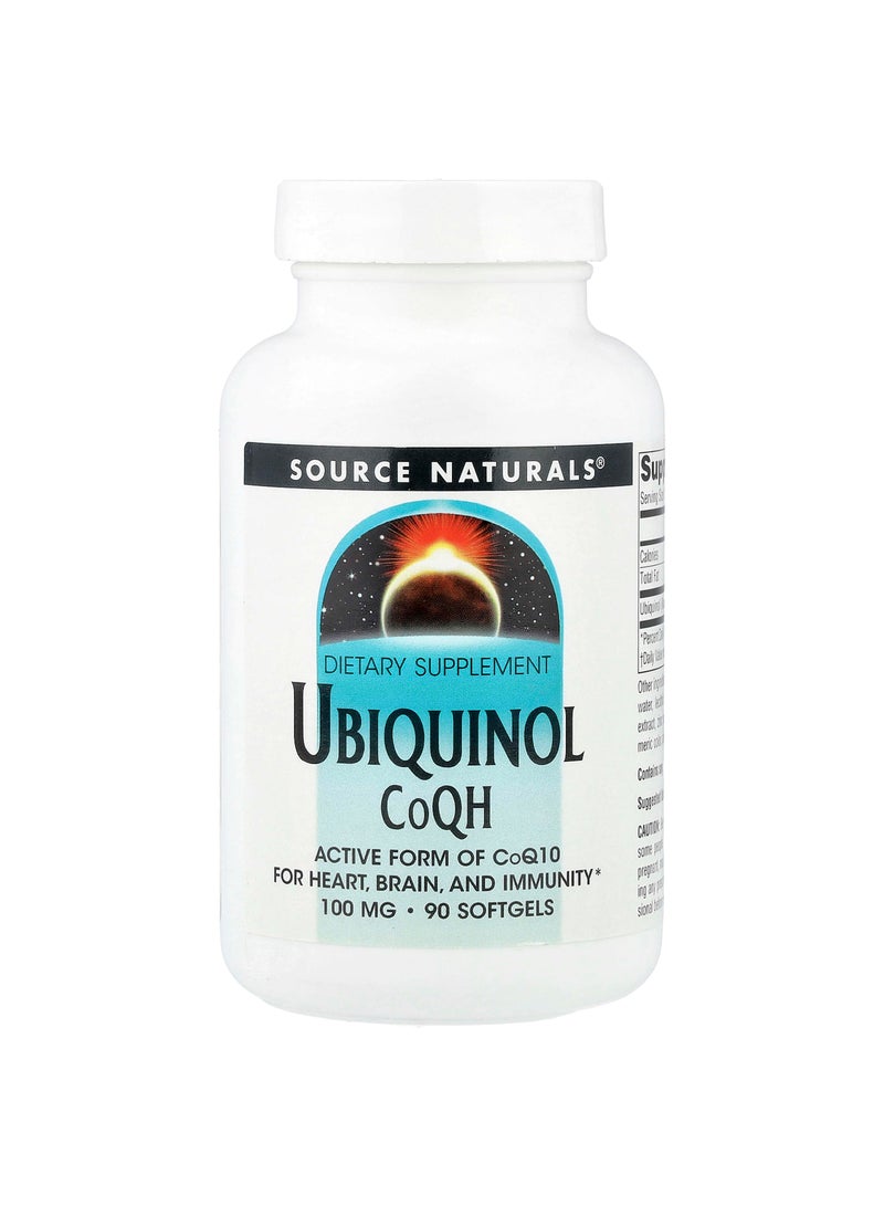 Source Naturals Ubiquinol CoQH, 100 mg, 90 Softgels