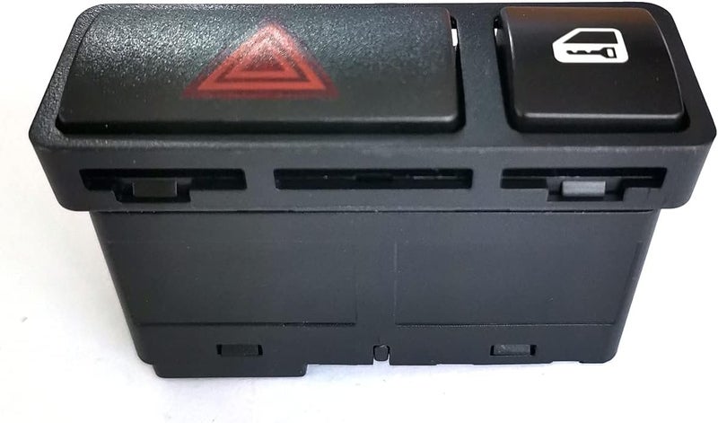 DEVMO Hazard Warning Light Emergency Flasher Switch Door Central Lock Locking Switch Compatible with 3 Series E46 E53 E85 325 X5 61318368920 - Image 2