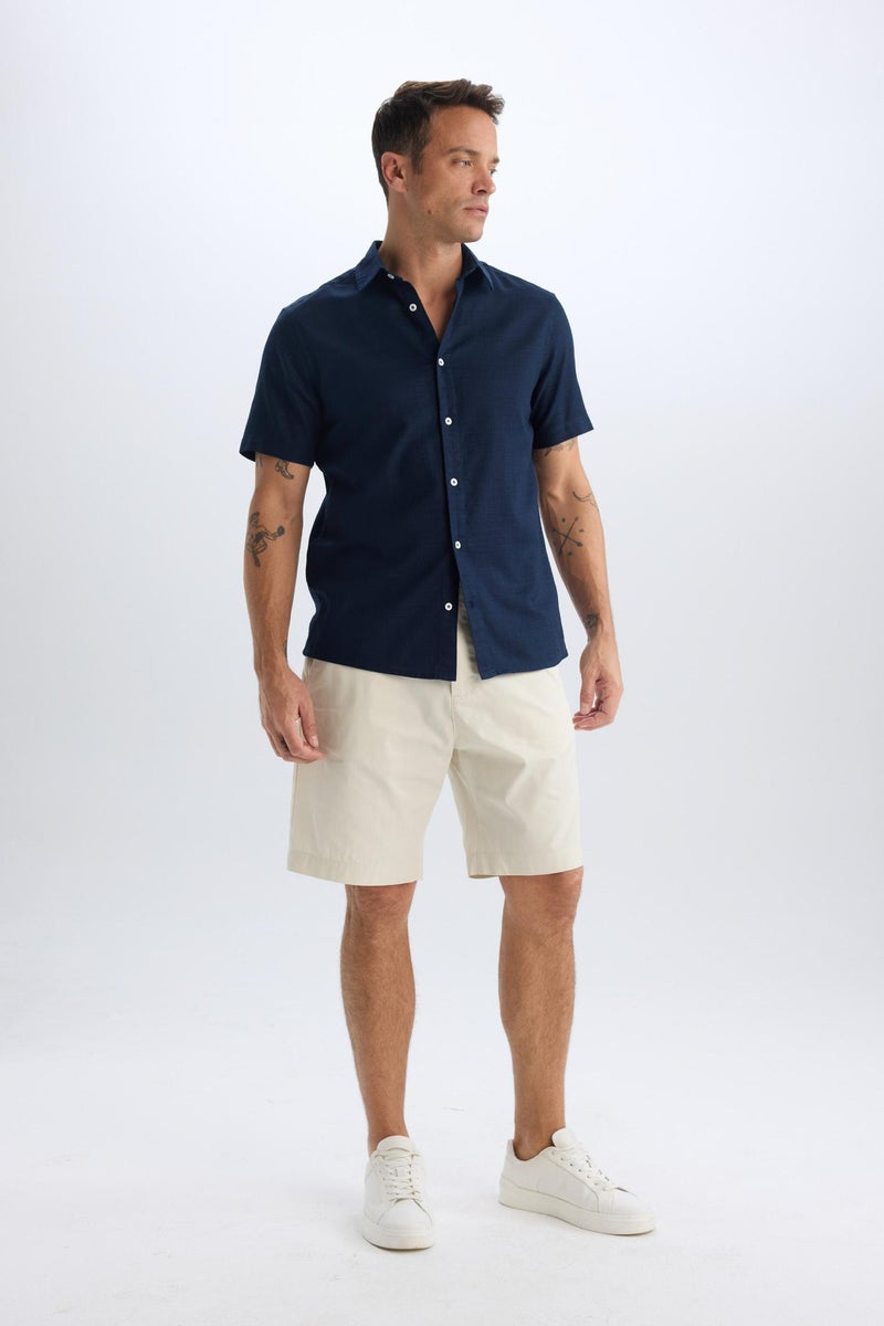 DeFacto Man Regular Fit Gabardine Bermuda - Image 5