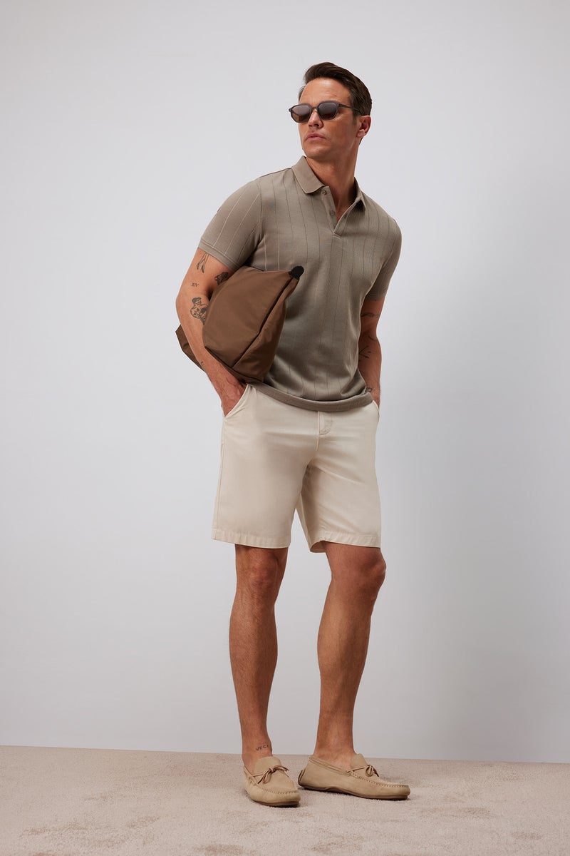 DeFacto Man Regular Fit Gabardine Bermuda - Image 3
