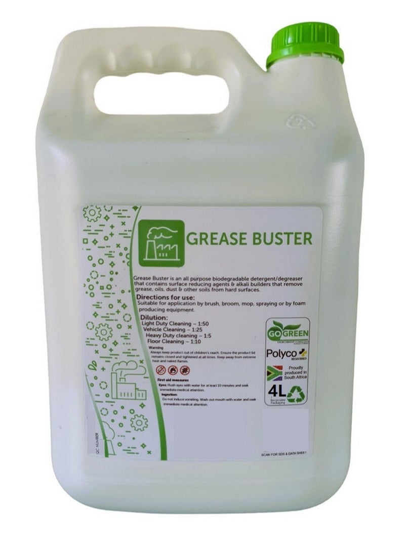 BEYOND GREEN CLEANING Grease Buster Liquid 4 Liter - Image 2