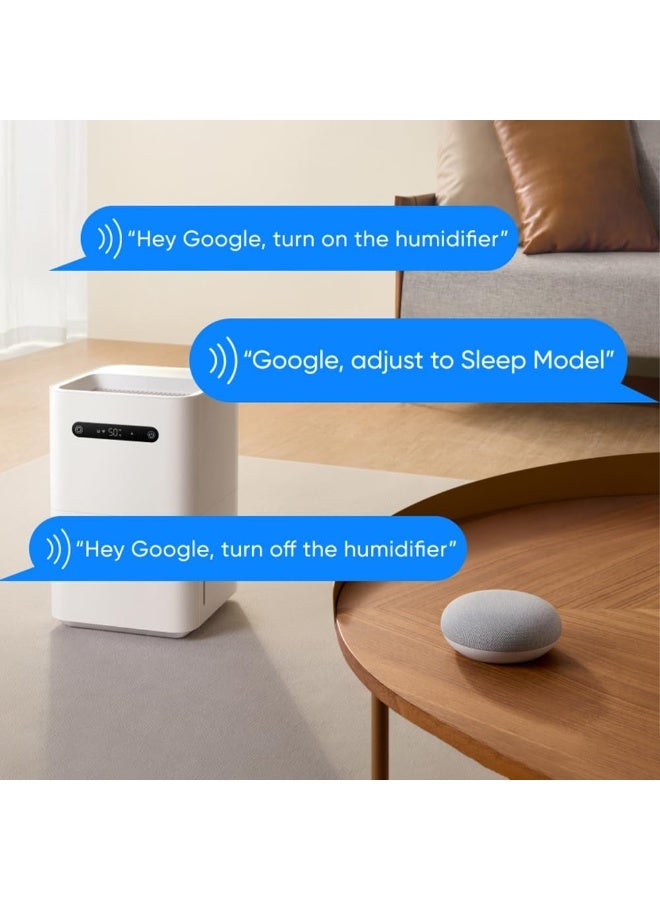 سمارت مي جهاز ترطيب الهواء الذكي Smartmi Evaporative Humidifier 3 لغرف النوم وغرف الأطفال، سعة 5 لتر، سهل التعبئة من الأعلى، مناسب للمنزل والمكتب والنباتات، يحافظ على مستوى رطوبة ثابت بذكاء، إيقاف تلقائي، تشغيل هادئ بدون الحاجة لفلاتر، يدوم لمدة 14.2 ساعة. - Image 5