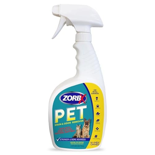 ZORBX Pet Stain and Odor Remover Spray 24 FL Oz - Dual Action Stain Remover & Pet Odor Neutralizer - Pet Stain Remover for Carpet, Dog & Cat Urine - Odor Absorber for Strong Odor - Image 1