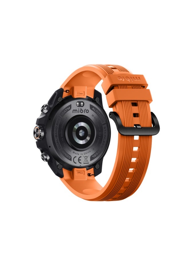ميبرو ساعة Mibro Watch GS Explorer S Black الذكية بمتانة عسكرية، مقاومة للماء 10 ATM، نظام GNSS ثنائي التردد، وبطارية تدوم 20 يومًا - Image 2