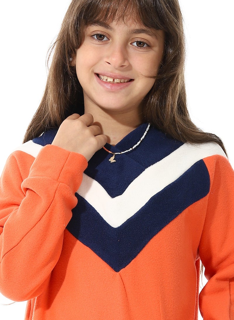 Caesar Velvet Cotton Girls Sweatshirt - Image 3
