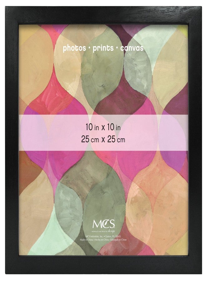MCS Art Frame with Mat Opening, Black, 10 x 10 in - Image 1