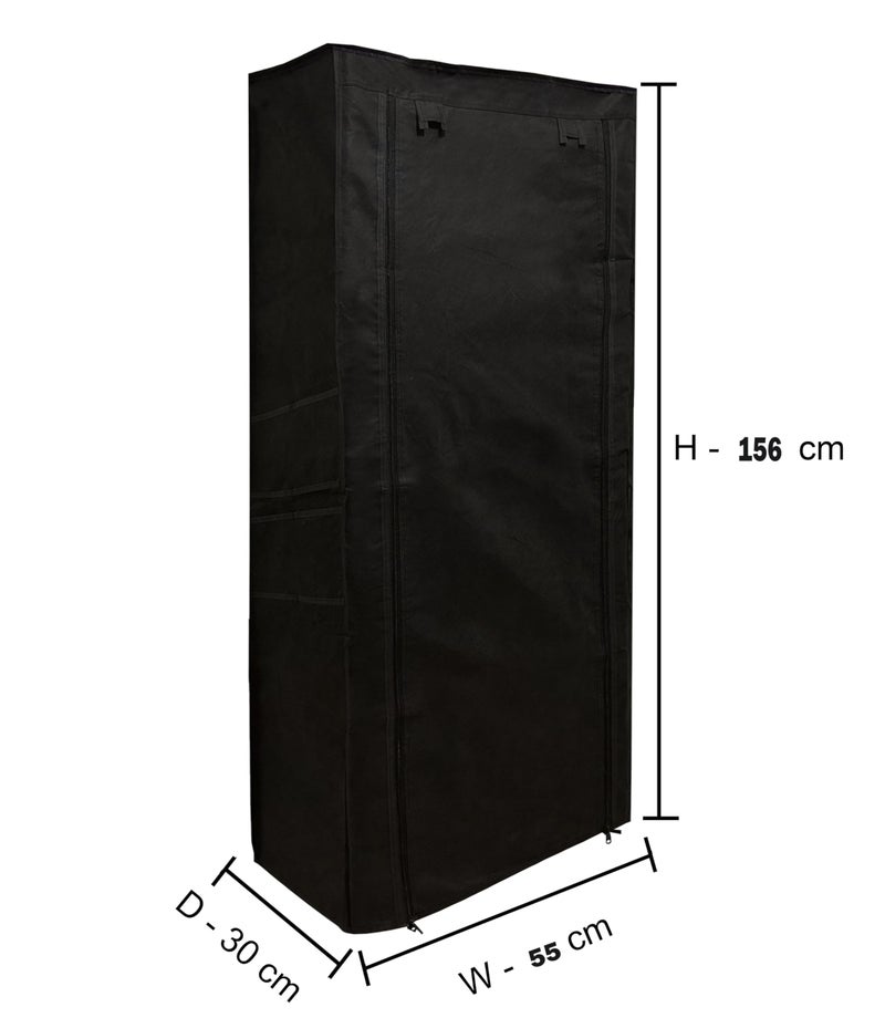PHILOSHOP Shoe Rack Cover for Home Only for 9-Layer Portable Foldable Shoe Stand Non Woven Zipper Fabric Cover - Image 2