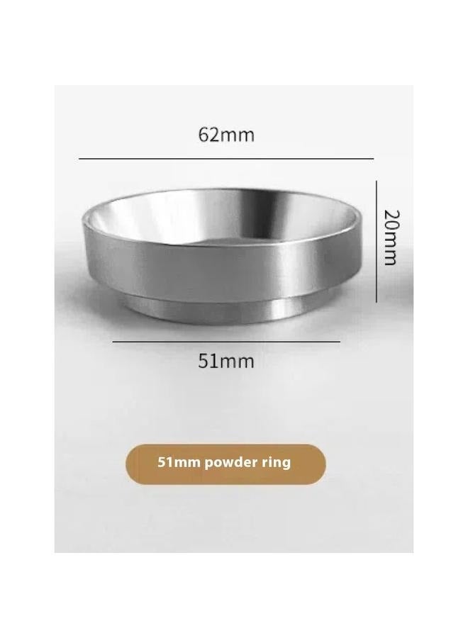 51mm Espresso Dosing Funnel, Stainless Steel Coffee Dosing Ring Compatible (51mm)-Magnetic Espresso Funnel Coffee Dosing Ring