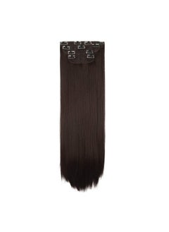 26 Straight Super Long 4 Pcs Set Thick Clip In On Hair Extensions Dark Brown With Little Reddish - pzsku/ZD9B2D5D233DDE03A8161Z/45/_/1719064495/940a8a2b-7fc3-43b5-992c-88b8abecd871