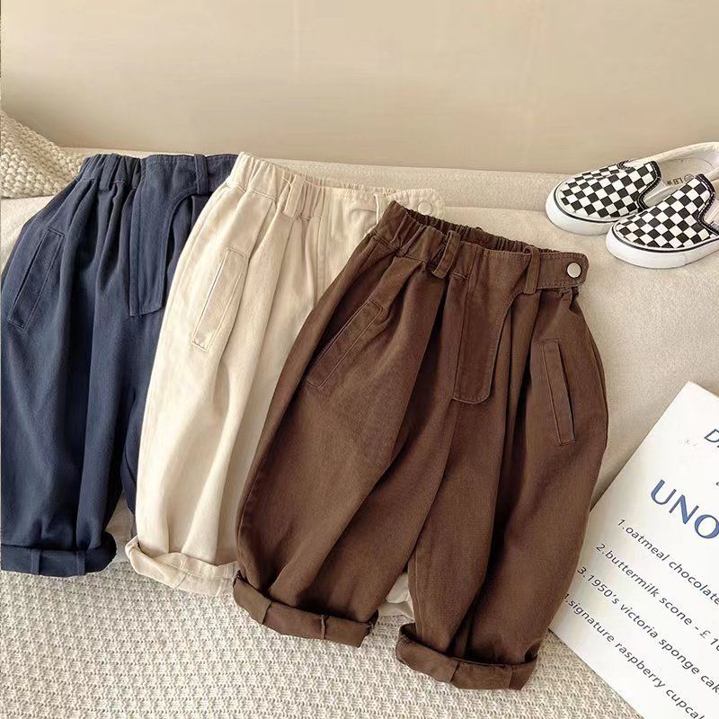 Girls' Pants Style Boys' Dad Pants Trendy Children'S New Style Baby Loose Casual Pants Toddlers - Image 3
