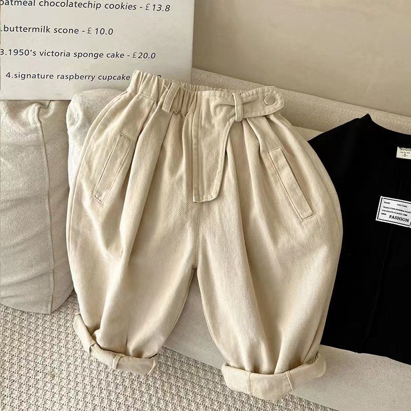 Girls' Pants Style Boys' Dad Pants Trendy Children'S New Style Baby Loose Casual Pants Toddlers - Image 4