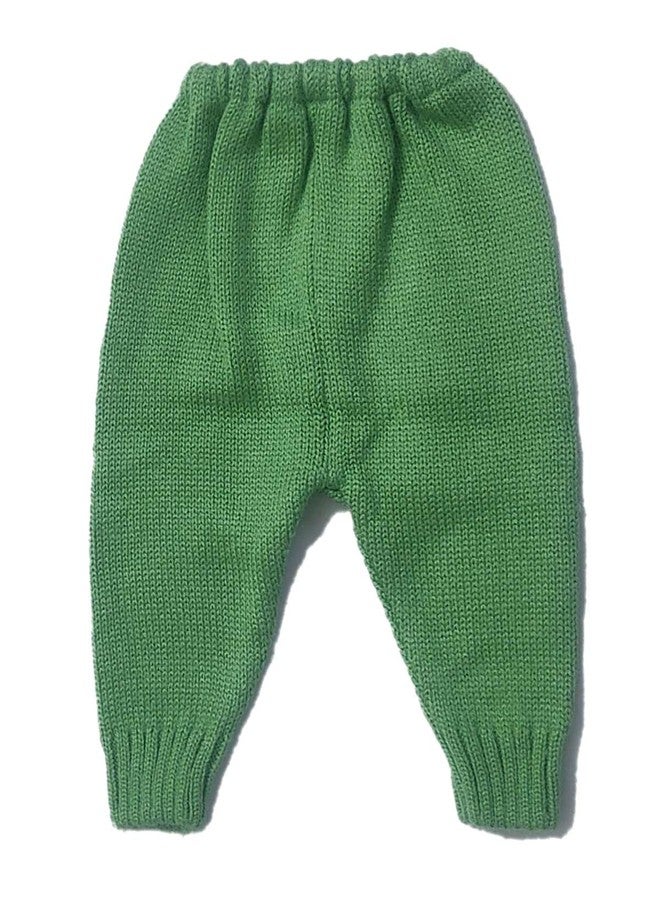 Cute Collection Hand Made New Born Baby Woolen Sweater with Pyjami for 6 to 12 Months Baby (Unisex) Green - Image 5